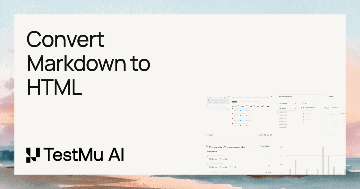 Markdown to HTML Screenshot