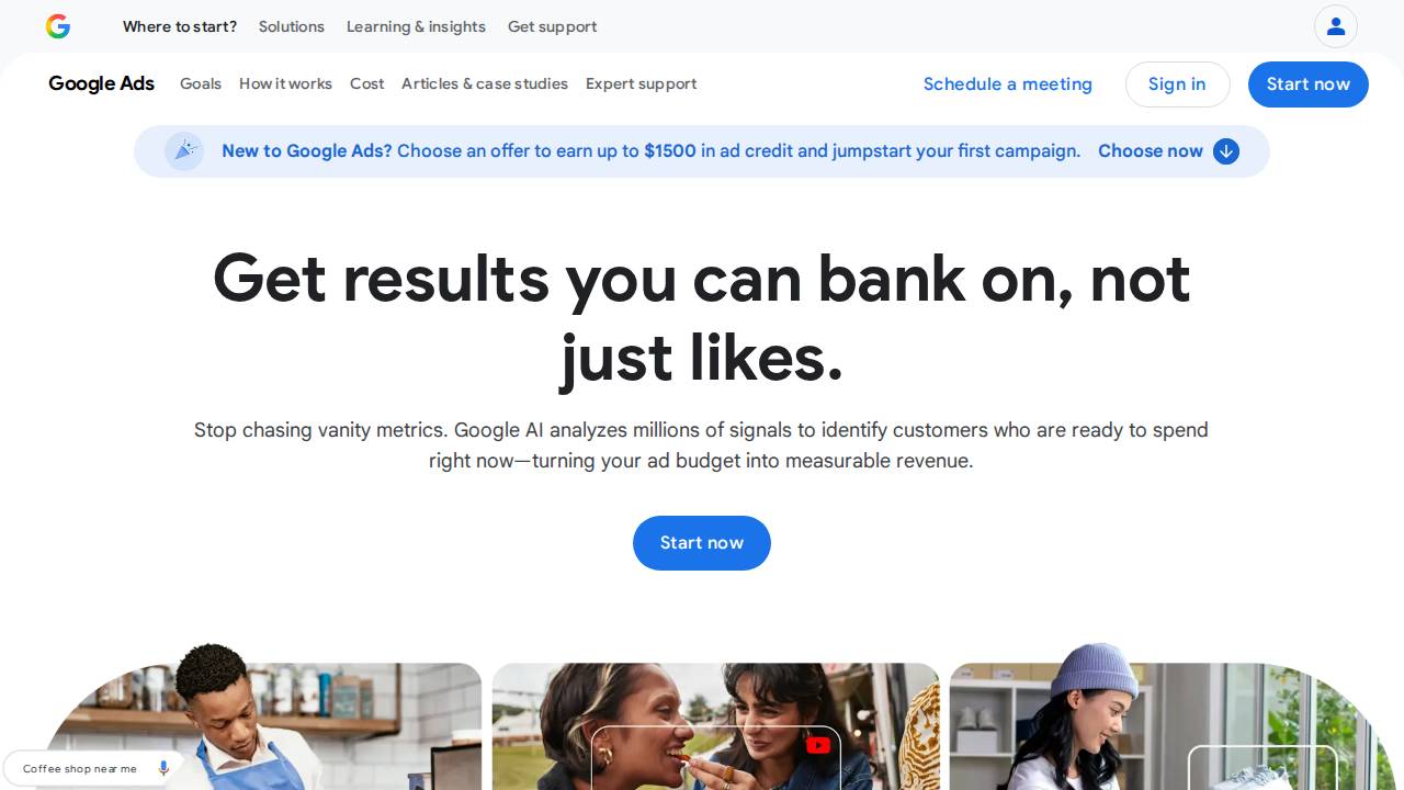 Google Adwords Screenshot