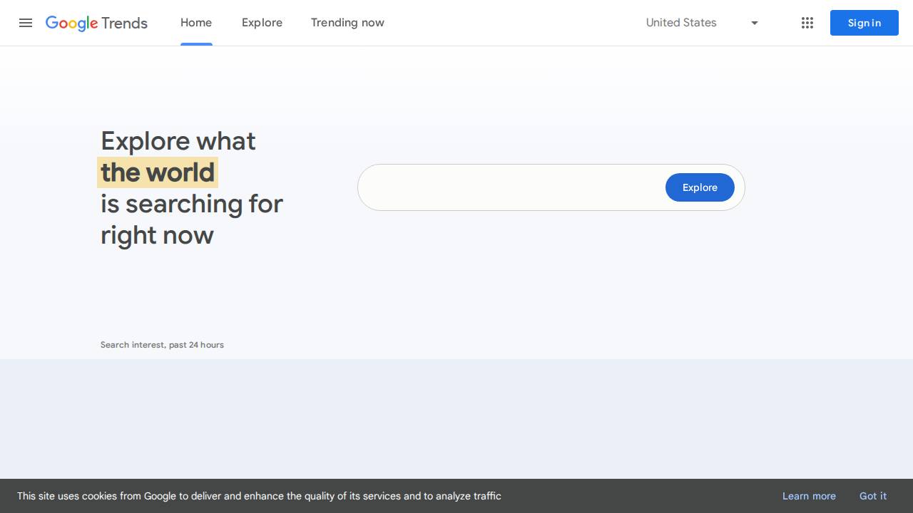 Google Trends Screenshot