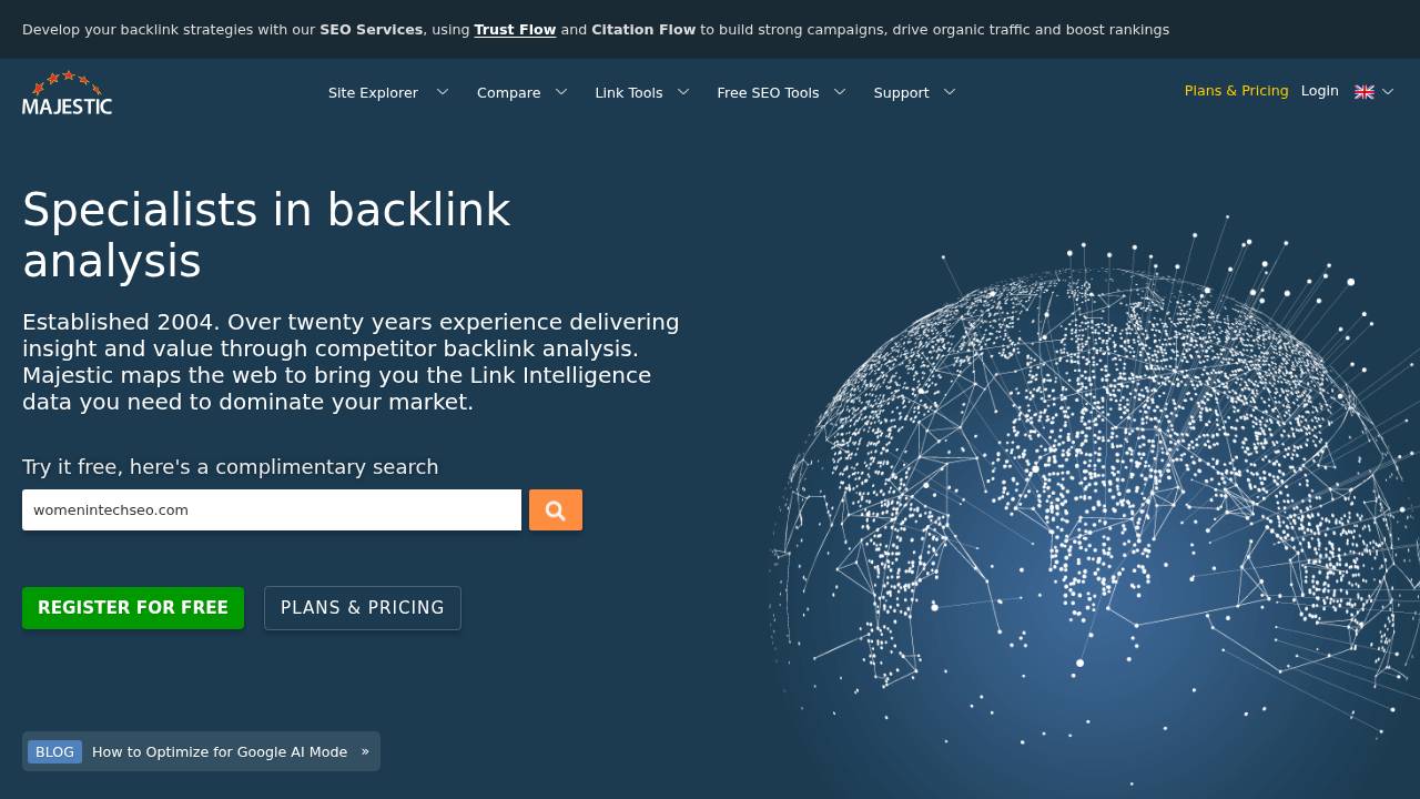 Majestic SEO : Site Explorer Screenshot