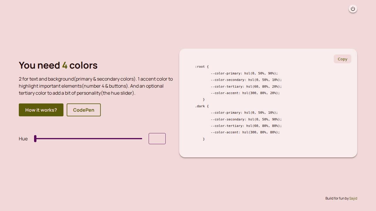Color Generator Screenshot