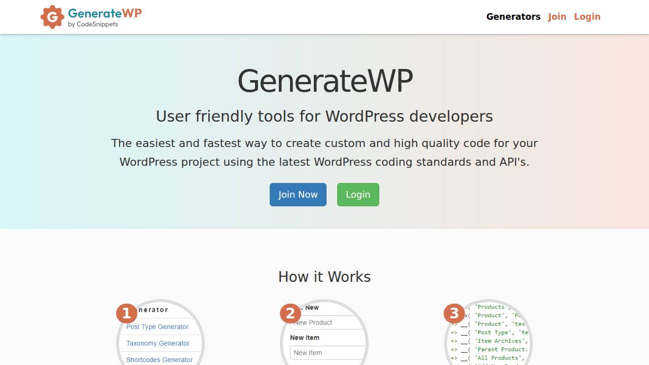 GenerateWP Screenshot