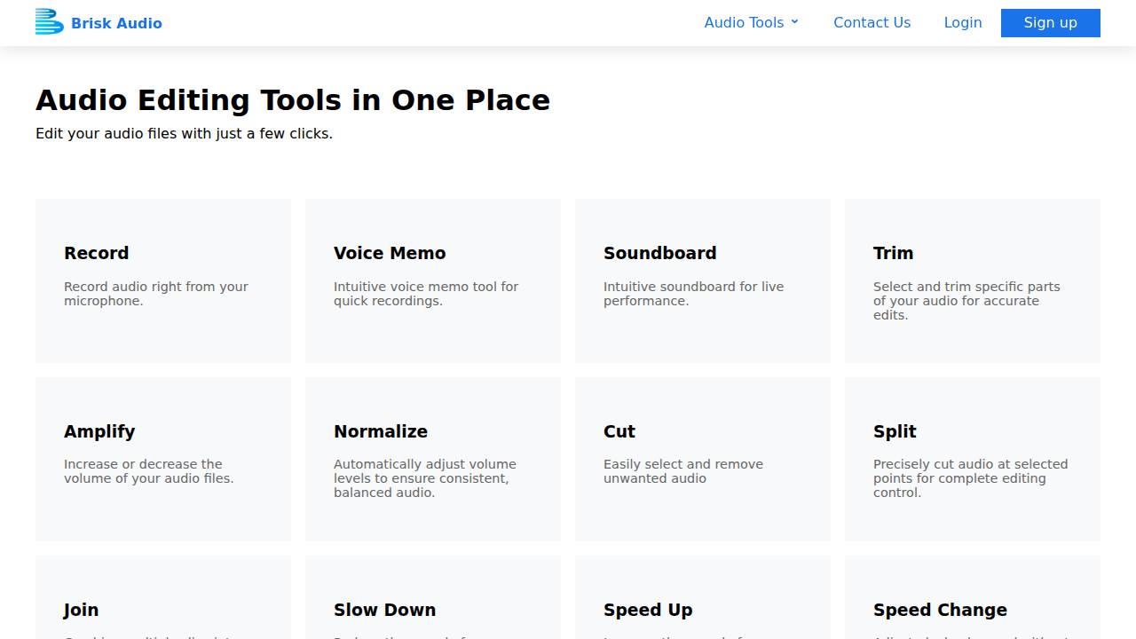 Brisk Audio Screenshot