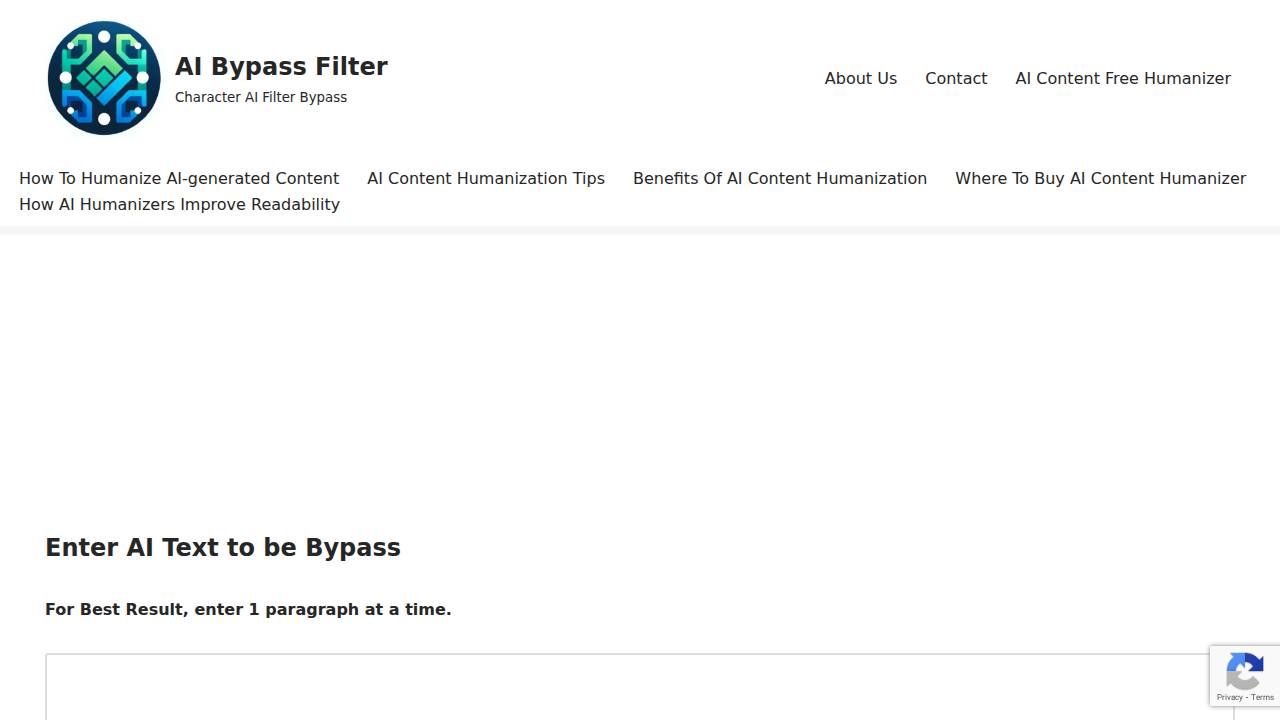 AI Bypass Filter Screenshot