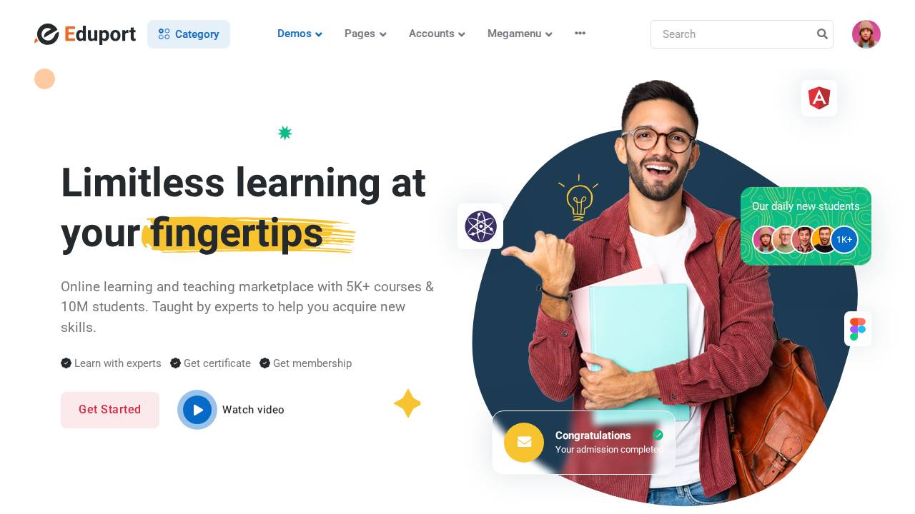 Eduport - LMS, Education and Course Theme Screenshot