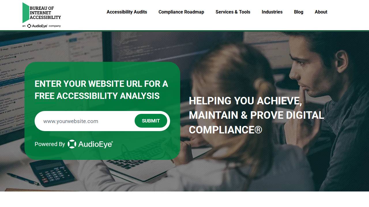 WCAG Audits, ADA Accessibility Audits & Section 508 Audits Screenshot